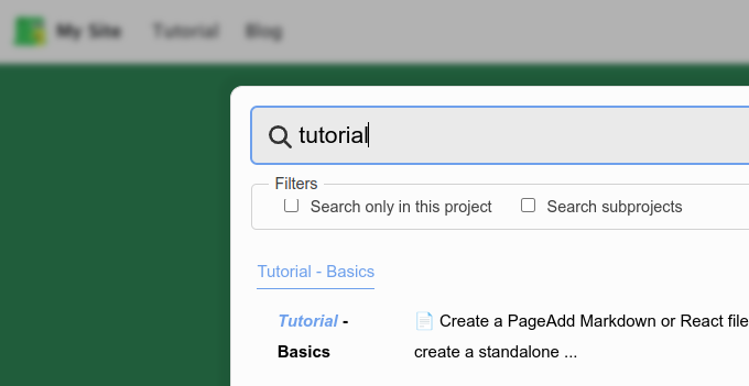Search as you type